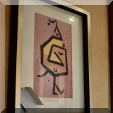 A25. One of five Quintessa Collection Paul Klee prints. 